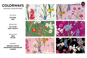 Summer flowers repeat pattern design, a Pattern Graphic by VOVU Studio (Thumbnail 2 of 10)