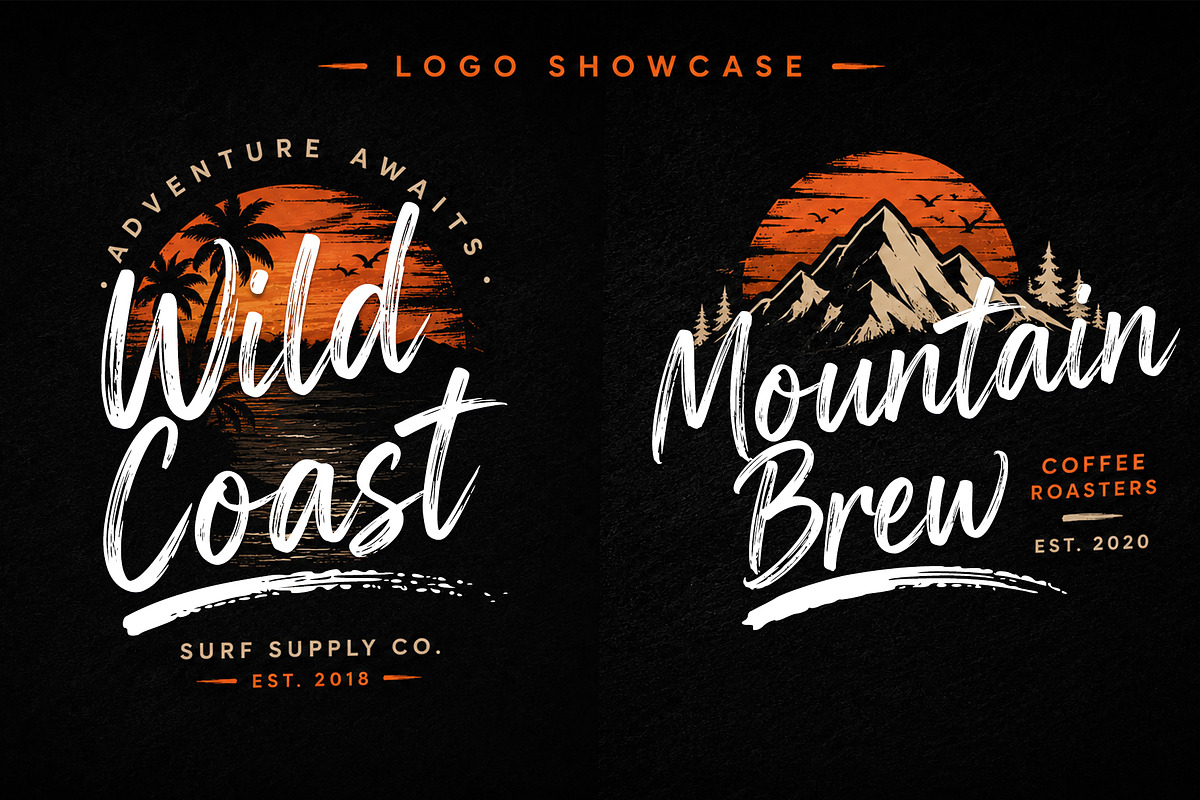 Sunset Brush Script Font, a Script Font by cocodesign (Photo 2 of 7)