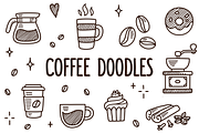Vector coffee doodles, a Food Illustration by Irina Mir (Thumbnail 1 of 3)