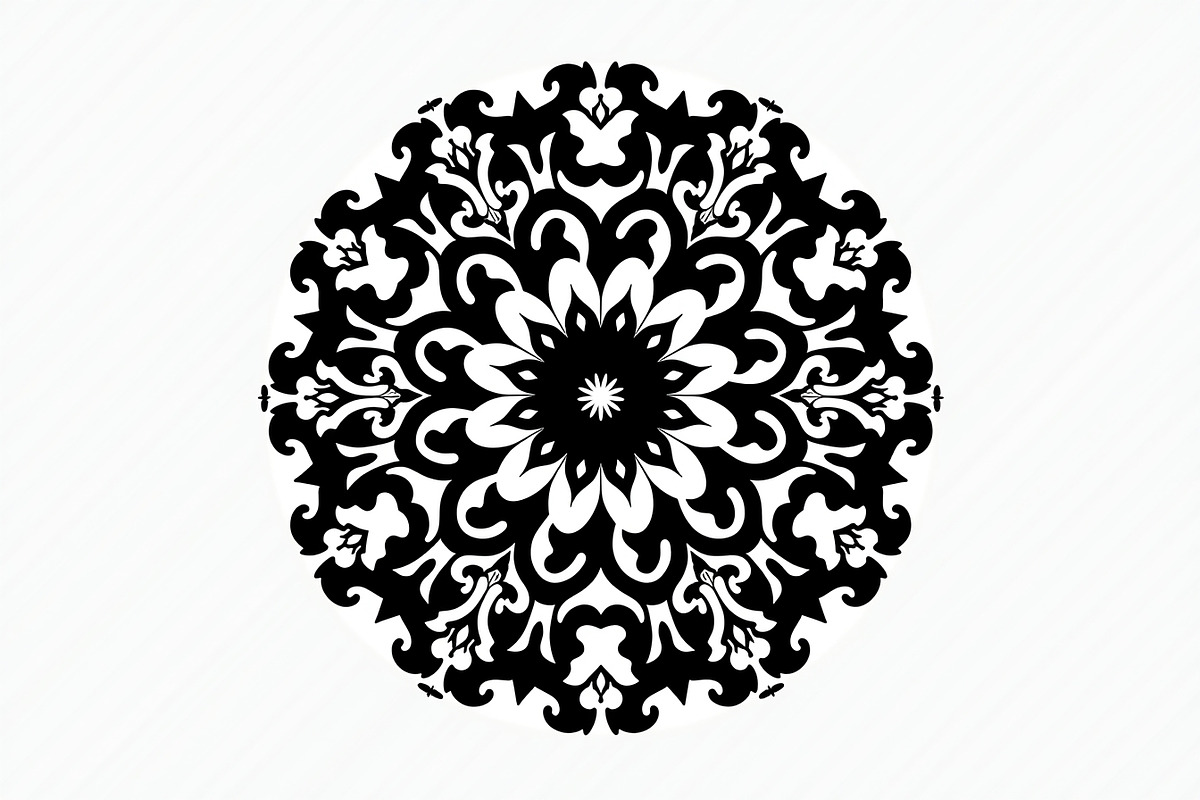 Decorative Mandala Vector Set, an Illustration by hafijul (Photo 6 of 9)