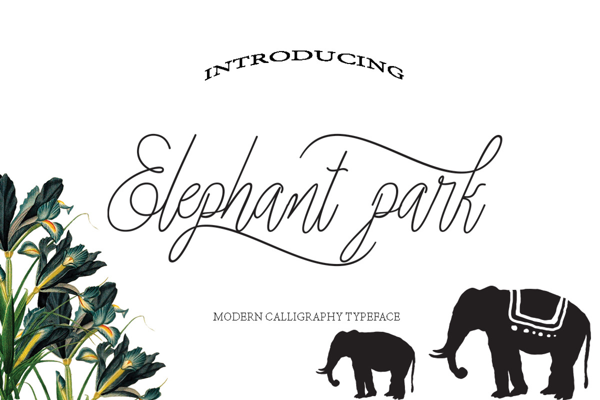 Elephant park font duo