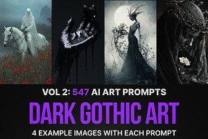 547 Prompts for Dark Gothic Art:Vol2