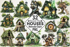Enchanted Fairy House Clipart Png, an Illustration by RobertsArt