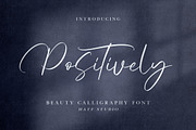 Positively, a Script Font by HATFSTUDIO (Thumbnail 1 of 8)