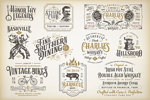10 Vintage Victorian Badges