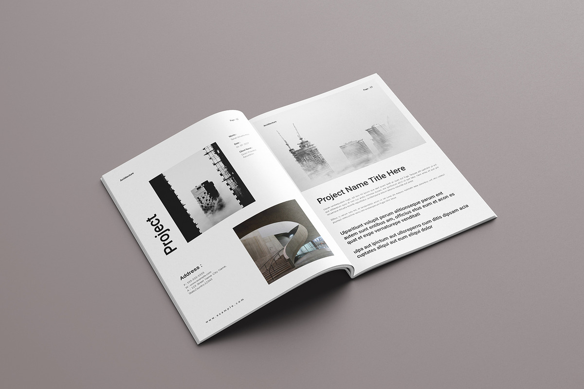 Architecture Brochure Template, a Brochure Template by Seeing-art (Photo 7 of 11)