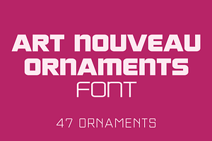 Art Nouveau Ornaments Font