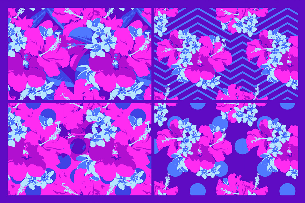16 Ultraviolet Tropic Patterns, a Pattern Graphic by Alexander Baidin (Photo 4 of 10)