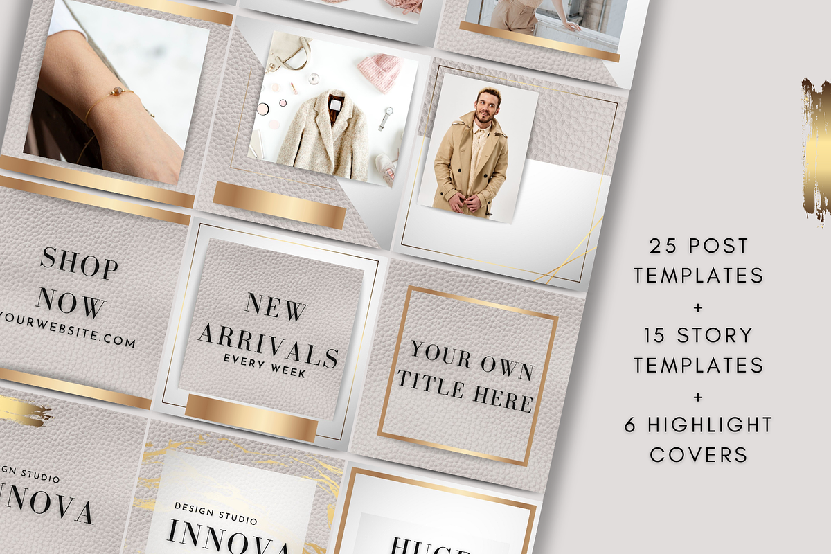 Instagram Template for Canva, a Social Media Template by Innova Studio (Photo 2 of 9)