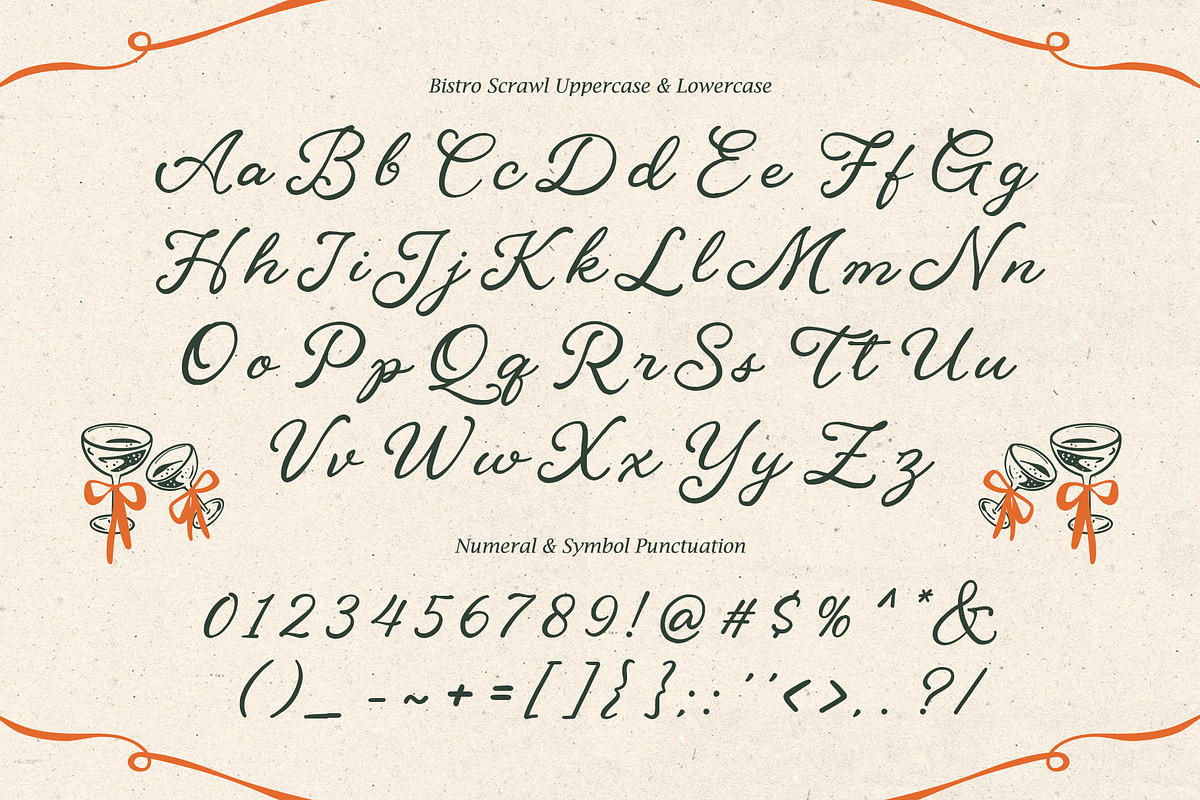 BistroScrawl Handwriting Script Font, a Script Font by Inviline.co (Photo 8 of 10)