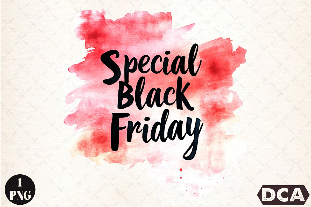 Special Black Friday PNG, an Illustration by DreamCafeArt (Photo 1 of 7)