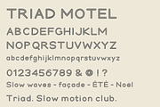 Triad Motel — Three-Rail Retro, a Sans Serif Font by Colorsfav (Thumbnail 10 of 11)