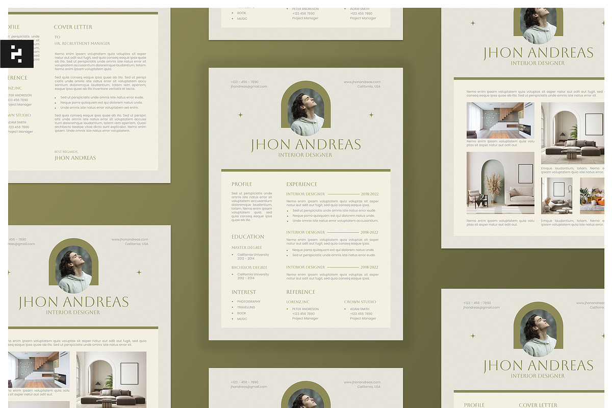 Boho CV Resume, a Resume Template by Neermana (Photo 1 of 5)