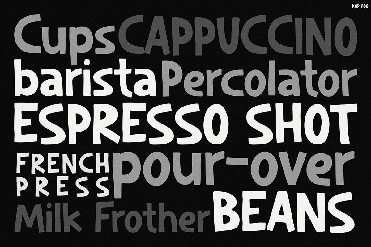 KOPIKOO, a Font by Pinisi ART (Photo 4 of 10)