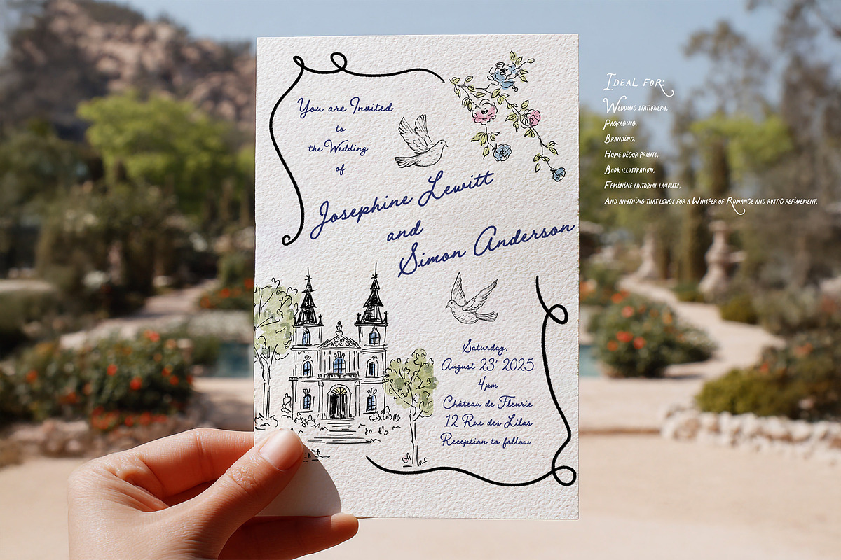 French Summer Whimsical Clipart, an Object Graphic by Essentially Nomadic (Photo 3 of 12)