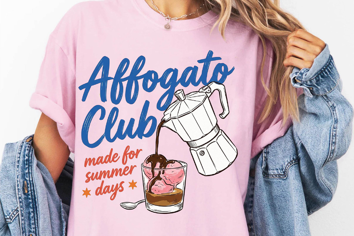 Summer Coffee Affogato Hand Drawn PN, an Illustration by DreamPrint404 (Photo 5 of 6)