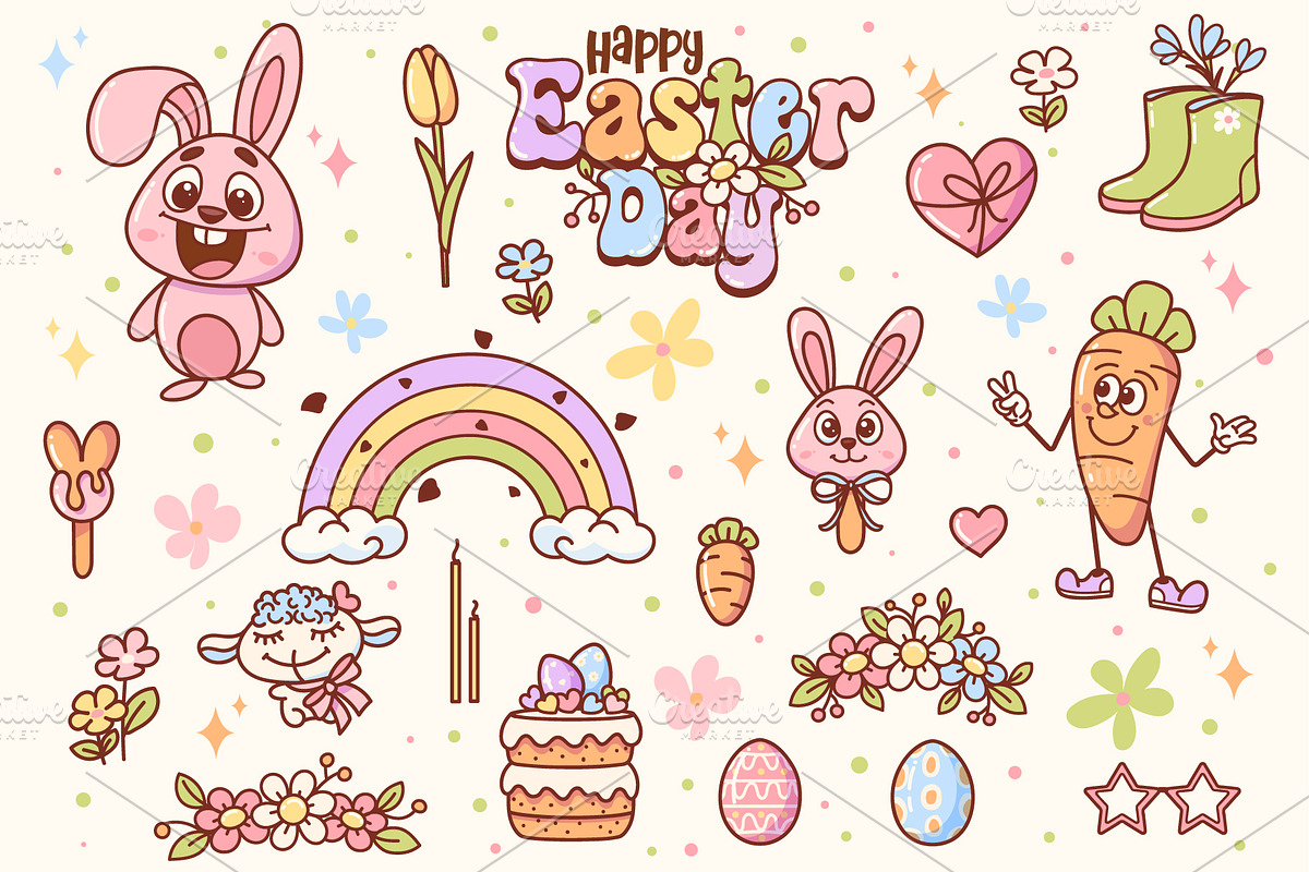 Easter Clipart Bundle, an Object Graphic by Nearbirds (Photo 3 of 7)