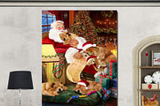 Christmas Chow Chow Dog Wall Art, an Animal Illustration by Art Paradise Studios (Thumbnail 2 of 3)