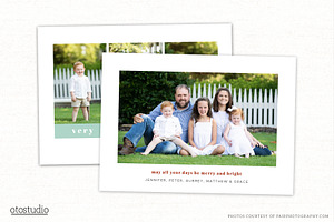 Christmas Card Template CC312