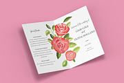 Red Rose Floral Wedding Program, an Invitation Template by Beyond Muse (Thumbnail 3 of 4)