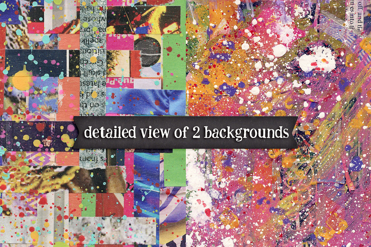 Collage Art Backgrounds Set 2, a Texture Graphic by Heather Green Designs (Photo 4 of 7)