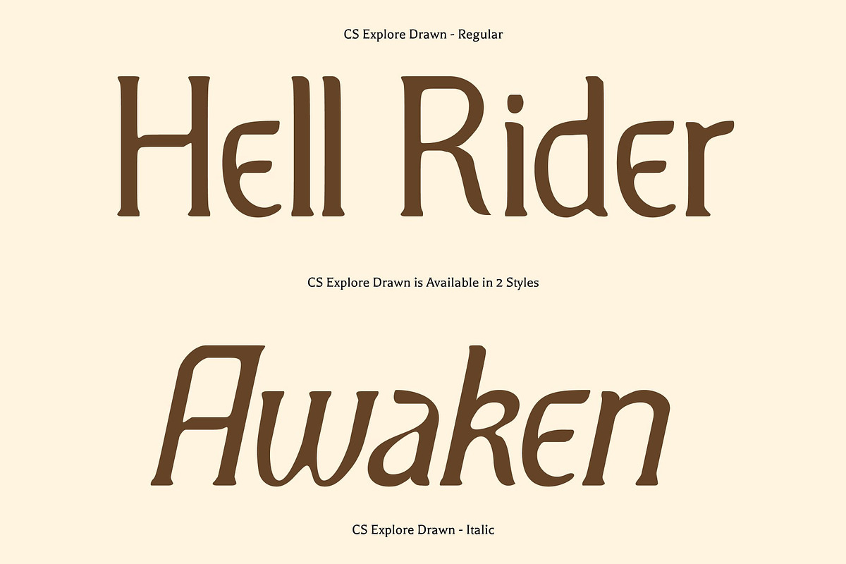 CS Explore Drawn, a Serif Font by Craft Supply Co. (Photo 4 of 8)