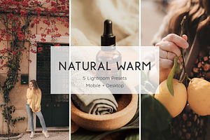 Natural Warm Lightroom Presets, a Preset Add-On by PeDe Designs