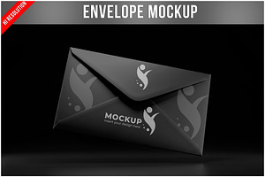 Envelope Floating Mockup PSD, an Advertising Mockup by Bruno's Shop