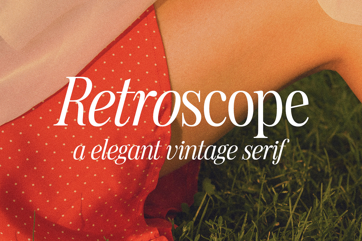 Retroscope / Vintage Modern Serif, a Serif Font by supfonts (Photo 1 of 12)