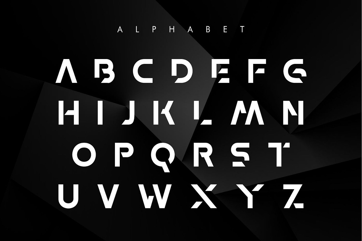Exeroe Font | Futuristic Bold Font, a Sans Serif Font by WhymoreArt (Photo 9 of 10)