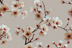 Warm Earthy Blossom Seamless Pattern, a Decorative Illustration by Virgo Studio