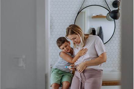 Woman injecting insulin in her belly, a Health & Medical Photo by HalfPoint