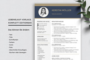 Lebenslauf Vorlage / Resume Template, a Resume Template by Klamp Studio (Thumbnail 8 of 10)