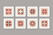 Folk Embroidery Printable Wall Art, a Background Graphic by C Design Studio (Thumbnail 9 of 13)