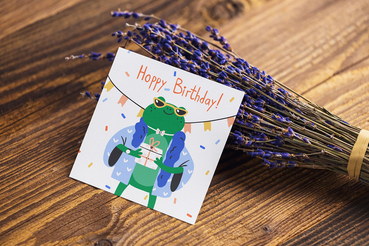Happy birthday cards with animals, an Animal Illustration by Good Studio (Photo 11 of 11)