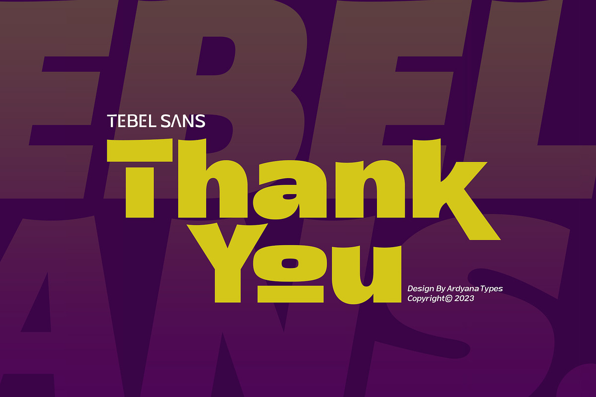 Tebel Sans - Sans Serif Font Family, a Sans Serif Font by Ardyanatypes (Photo 12 of 12)
