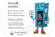 Back To school Buddies Clipart Set, an Education Illustration by ThatsDesignArt (Thumbnail 2 of 10)