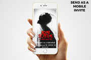 Dont Scream Horror invitation, an Invitation Template by 1208designs (Thumbnail 3 of 4)