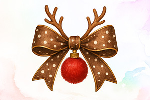 Christmas Coquette Bows PNG, an Illustration by Sublimation Artist