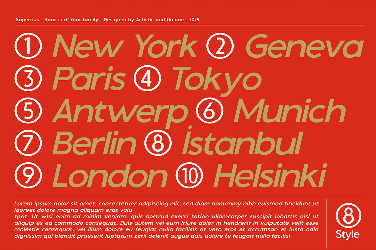Supernus - Sans serif Font Family, a Sans Serif Font by Artistic & Unique (Photo 9 of 15)