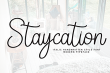 Staycation | Script Font