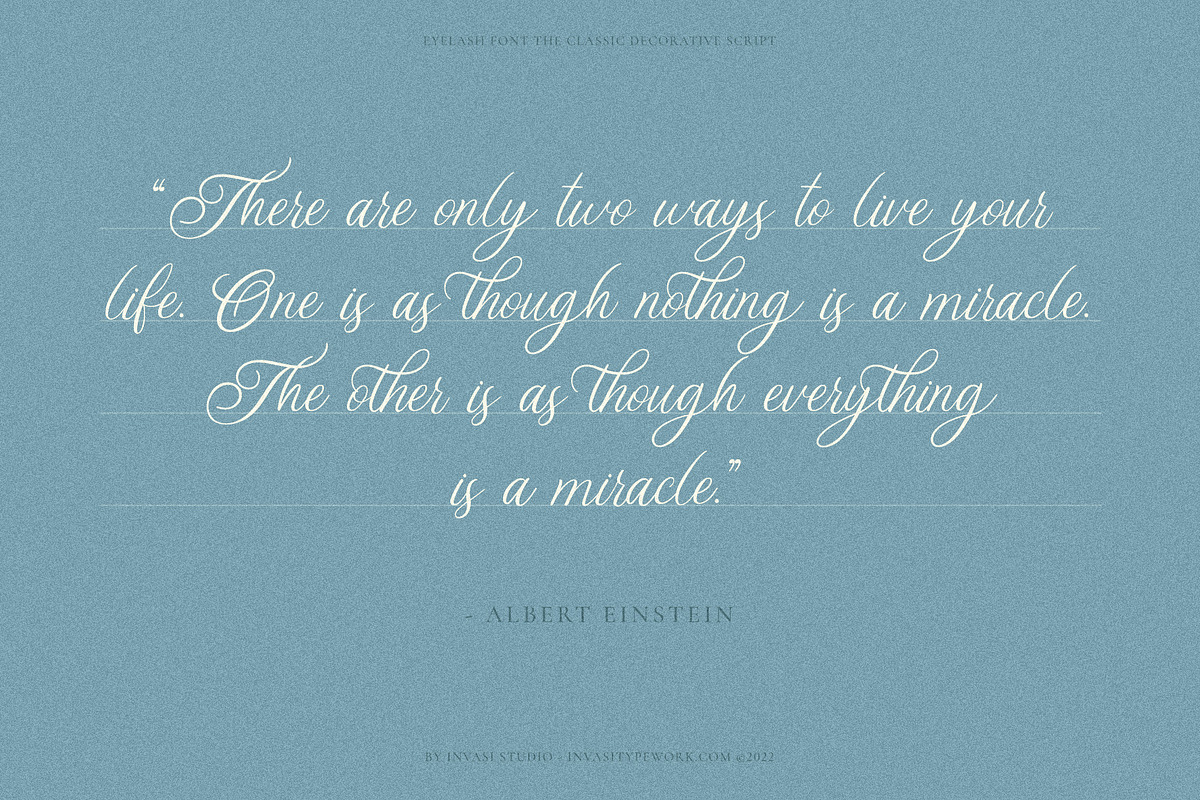Eyelash - Decorative Script Font, a Script Font by Invasi Studio (Photo 8 of 11)