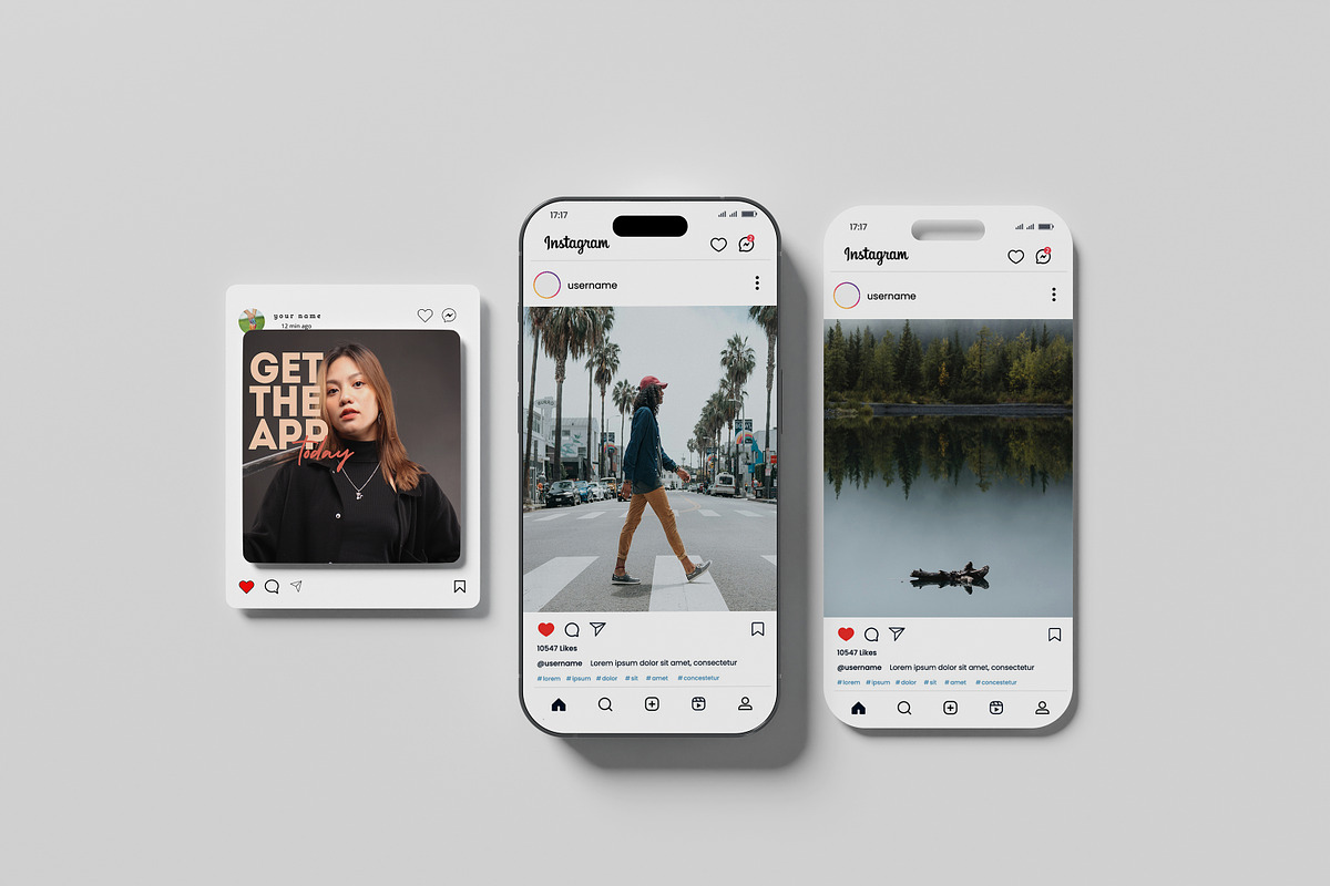 Social Media Mockups, an iPhone Mockup by Getdesign (Photo 3 of 5)