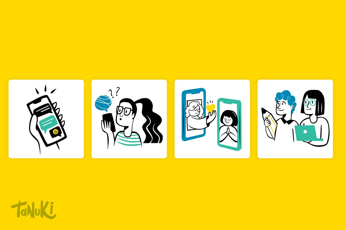 Human touch Illustration pack, a Person Illustration by Tanukis (Photo 3 of 10)