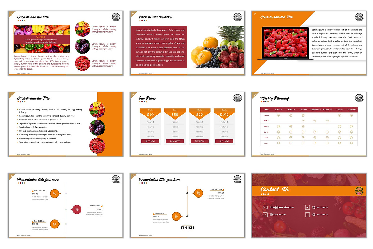 [PPTX] Food PowerPoint Presentation, a Presentation Template by litoondev (Photo 18 of 27)