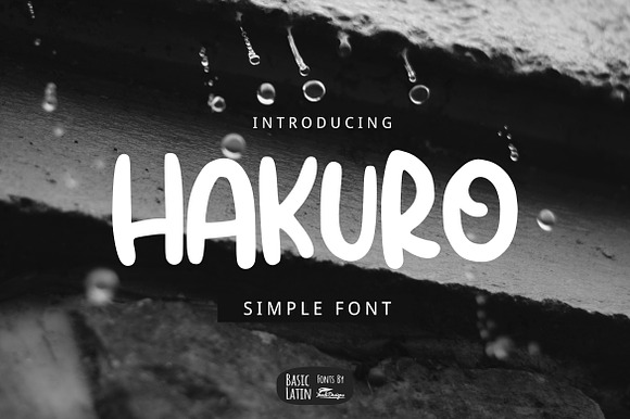 Hakuro Marker Font preview 5