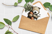 Whimsical Easter Teddy Bear Clipart, a Graphic by Libby Wishes (Thumbnail 5 of 7)