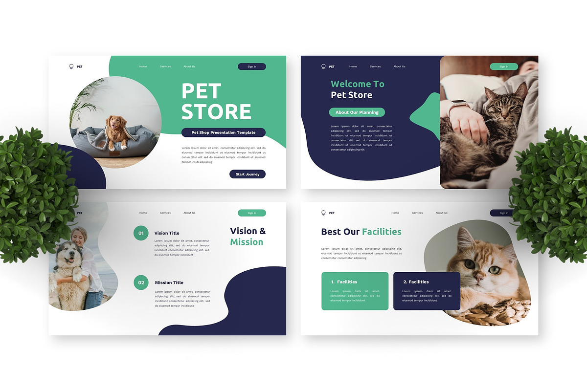 Pet Store - Pet Shop Google Slide, a Presentation Template by Deepslide Studio (Photo 3 of 4)