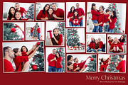 Christmas Family Photo Collage Templ, a Design Template by DesignerCandies (Thumbnail 1 of 5)
