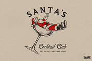 Santa's Cocktail Club Get In The, an Object Graphic by SharpMarketplace (Thumbnail 1 of 4)